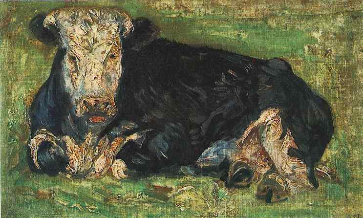 Lying Cow Vincent Van Gogh, 1883