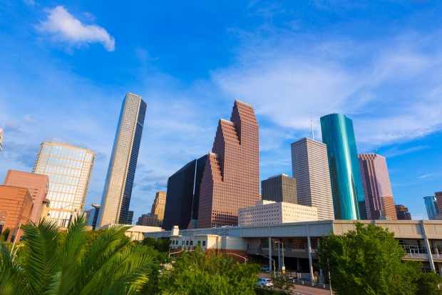 Houston Skyline North view in Texas US USA