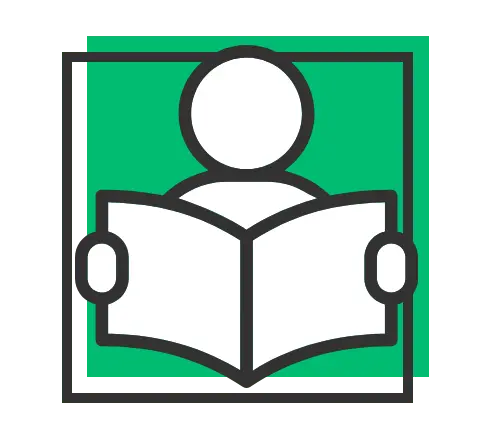 Book Reader Icon Square Cow - Square Cow Moovers